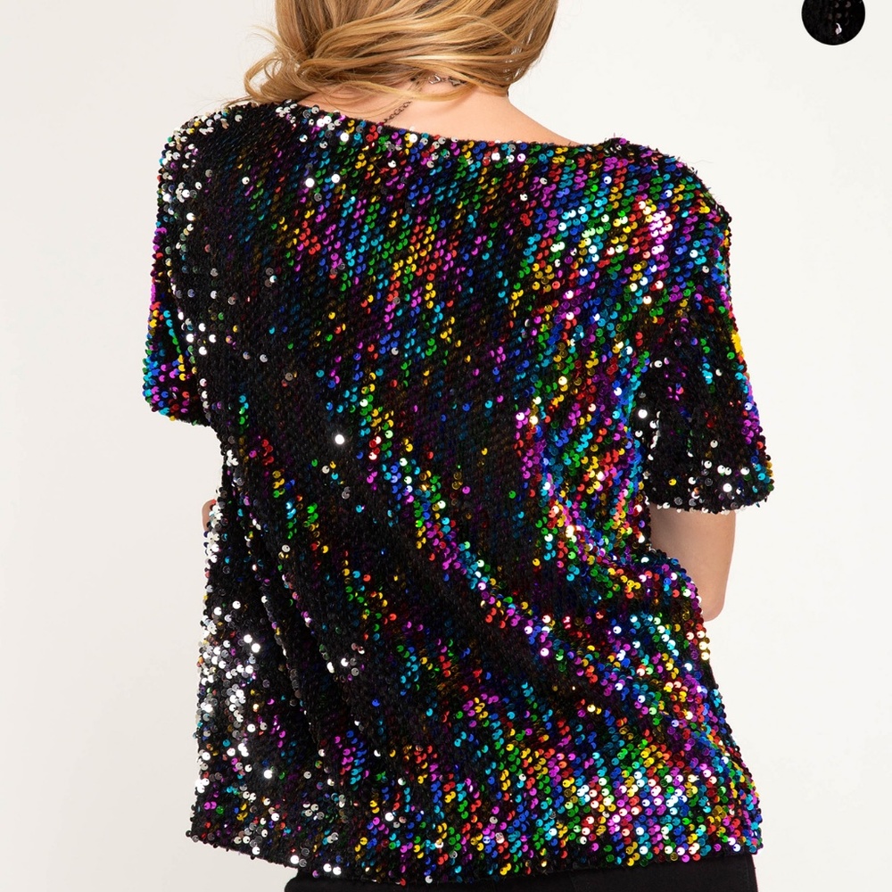 "Up All Night" Sequin NYE Top-- HOST PICK! - Picture 6 of 7
